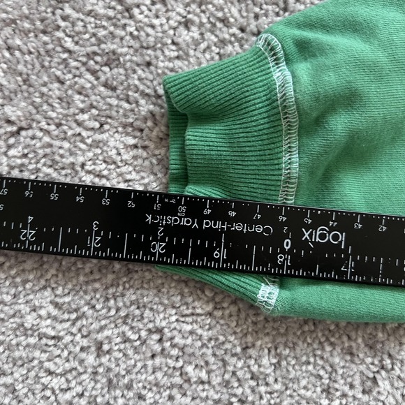 Mardi Mercredi Sweatshirt Womens One Size Green Daisy Graphic Crewneck Pullover - Picture 14 of 14